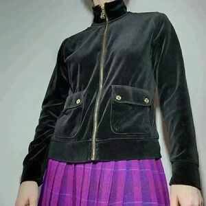 Ralph Lauren Black Velvet Sweatshirt